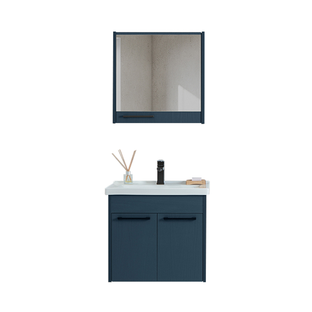 Set mobilier baie Sofia  suspendat  3 piese  albastru  65 cm