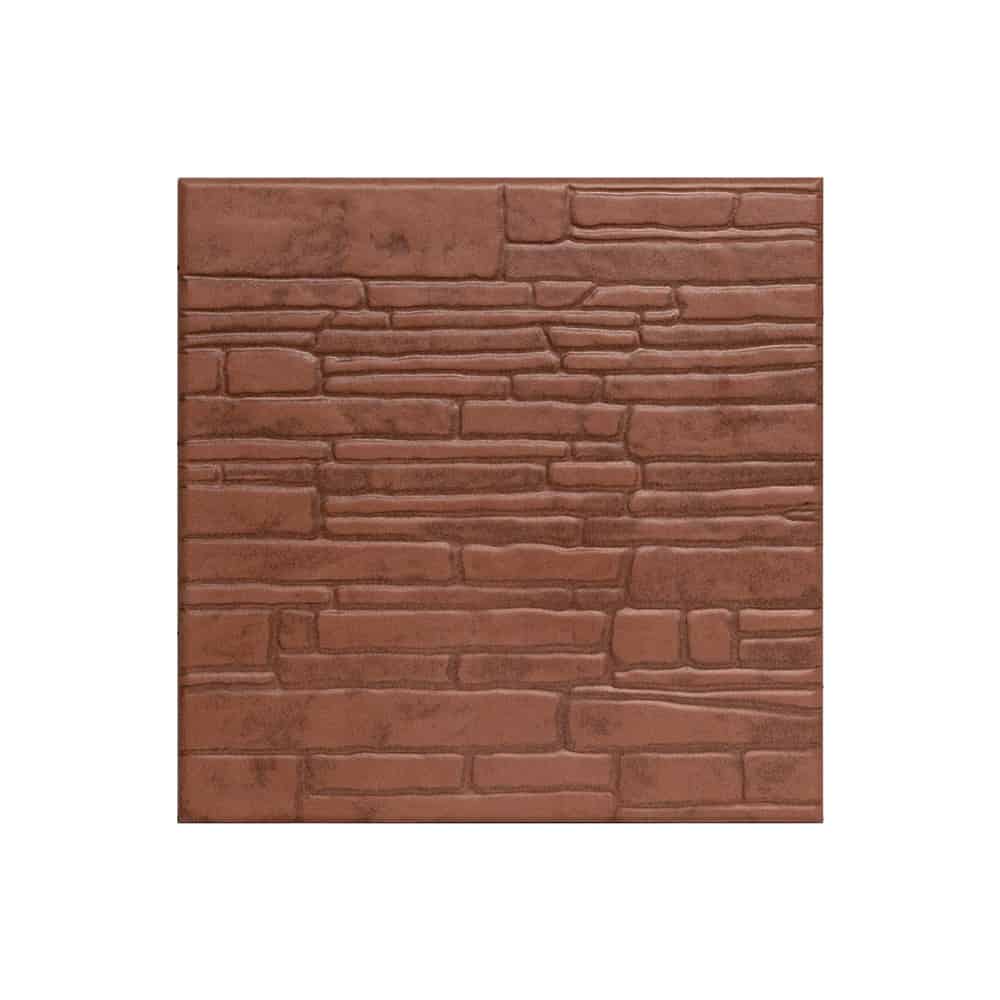 Gresie exterior / interior portelanata Muro Rojo 33 x 33 cm mata tip piatra 1 Gresie exterior / interior portelanata Muro Rojo 33 x 33 cm mata tip piatra