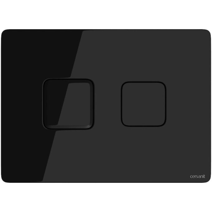 Cersanit buton pneumatic Accento patrat sticla neagra S97-058 1 Cersanit buton pneumatic Accento patrat sticla neagra S97-058