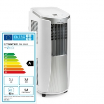 Aer conditionat portabil Trotec PAC 2010 E, Capacitate 7.200 Btu, Debit 320mc/ora, Telecomanda, Display, Timer, Pentru 65mc