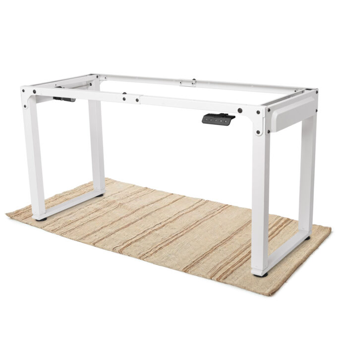 Cadru pentru Birou, Reglabil pe Inaltime Electric, Doctor Shield Nova, 70-115 cm, Dual Motor - Alb
