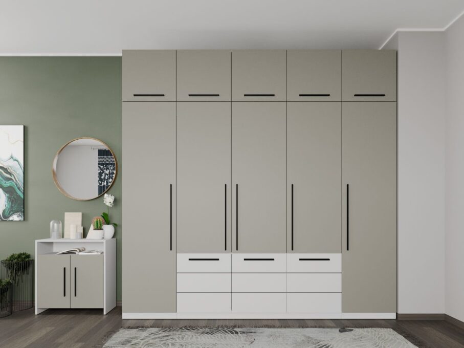 Dulap Inalt Casmir / Alb 2.5m Soares