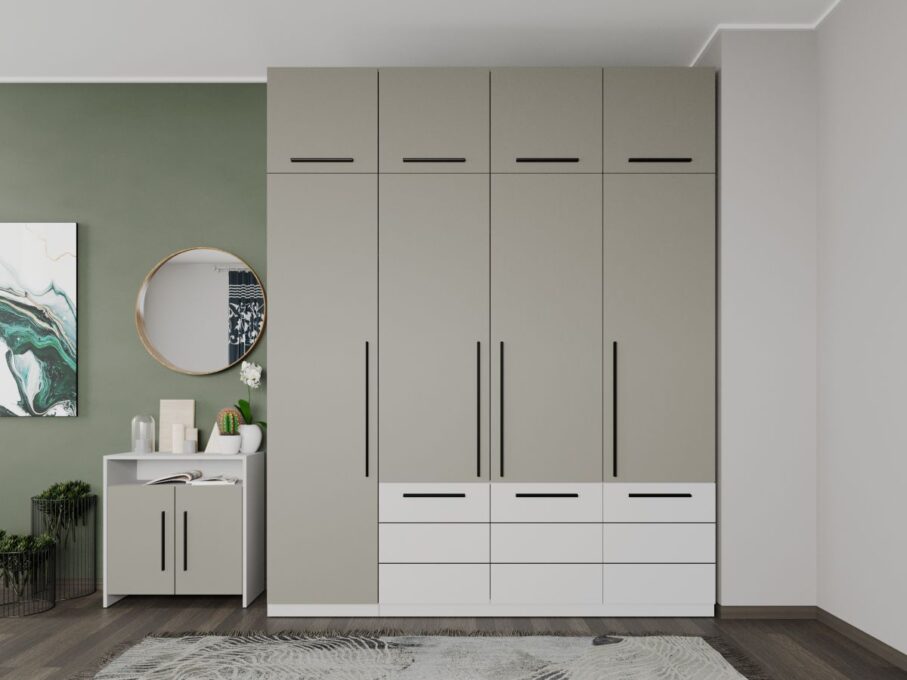 Dulap Inalt Casmir / Alb 2m Soares