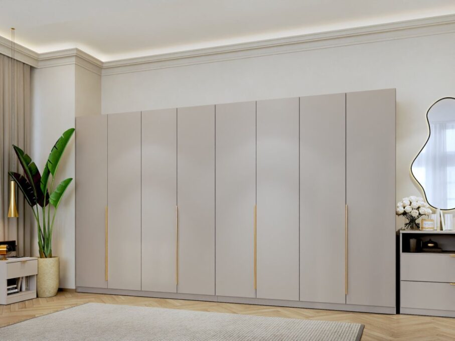 Dulap dormitor haine Bej/casmir 328 cm Auris C1