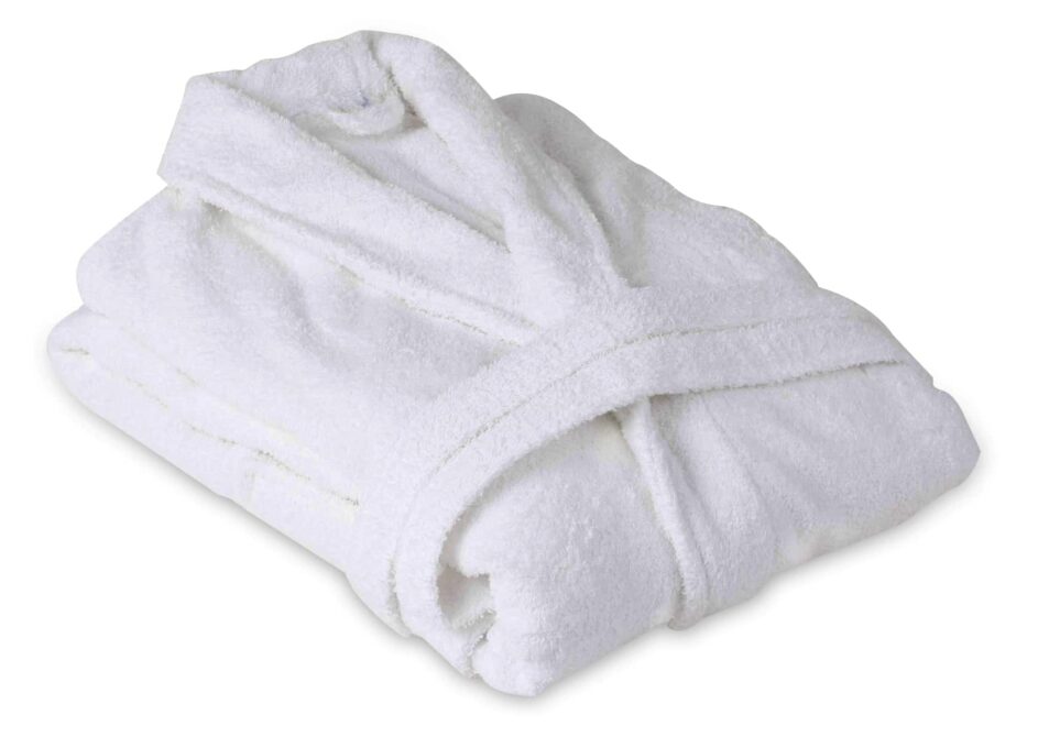 Halat de baie alb hotel Somnart unisex 100% bumbac, 400gsm, marimea L-XL