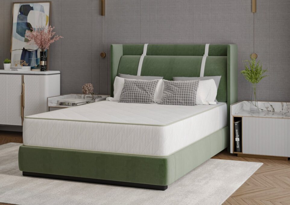 Saltea cu arcuri SomnART LETTO 120x200, înălțime 22 cm, ortopedică, husă matlasată, duritate medie-tare
