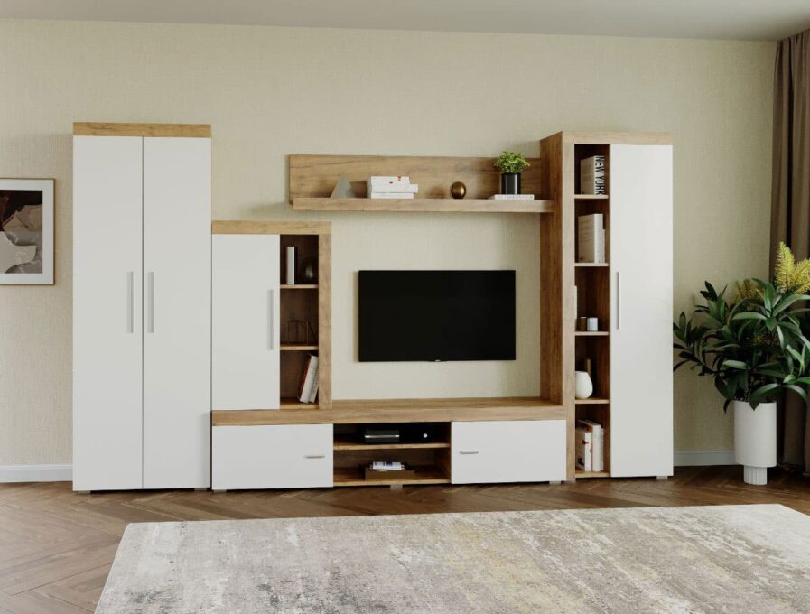 Mobila sufragerie - Living Milan C4 UNO Stejar
