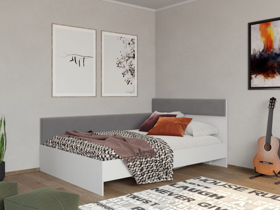 Pat de Colt Tapitat Lucio Alb / Casmir 140x200