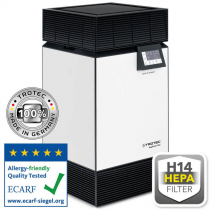 Purificator de aer TROTEC AirgoClean One, Filtru HEPA H14, Pre-filtru Lavabil dublu, Indicator PM 2.5, TVOC, Sleep, Turbo