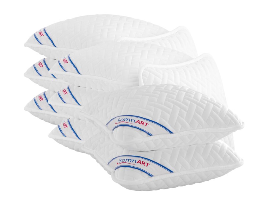 SET 10 Perne 70x70cm Somnart, Hygiena, hipoalergenica, bilute Superball, 100% fibra poliester
