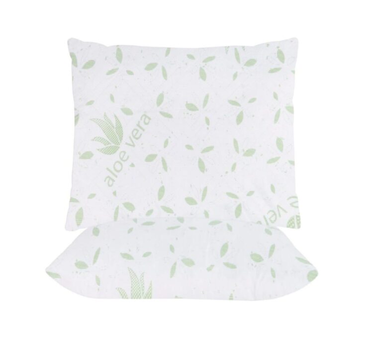 Set 2 Perne 60x60 Somnart Belina Aloe Vera, microfibra, lavabile la masina