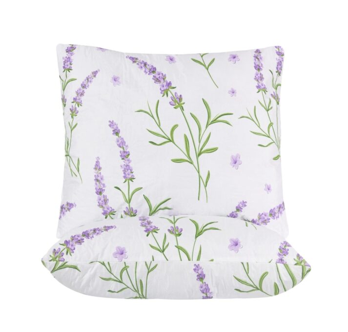 Set 2 Perne 60x60 Somnart Belina Lavanda, microfibra, lavabile la masina
