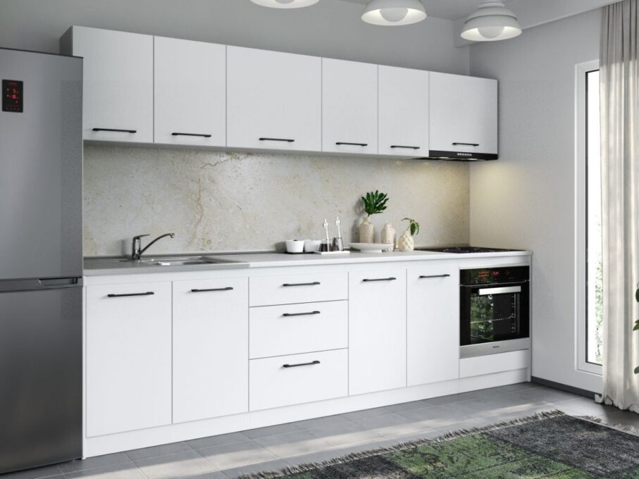 Set Mobila Bucatarie Mina Pure 280 Alb C155