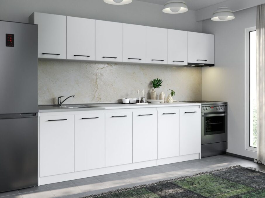 Set Mobila Bucatarie Mina Pure 300 Alb C156