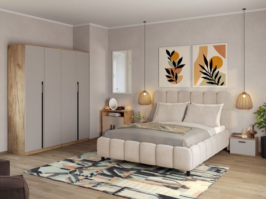 Set Mobila Dormitor Casmir / Stejar Siena C11