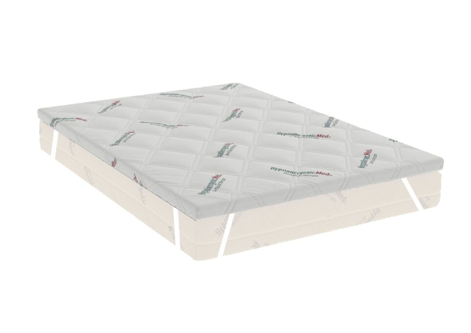 Topper HypoallergenicMed Antibacteria, 120x200x7, cu elastic, husa detasabila, lavabila si  certificata Ultra-Fresh Antibacterial™