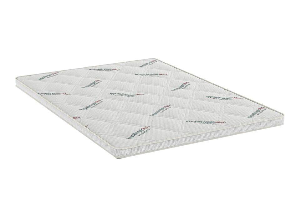 Topper cu memorie 140x200, HypoallergenicMed Antibacteria, H 3+2cm, husa detasabila, lavabila si certificata Ultra-Fresh Antibacterial™