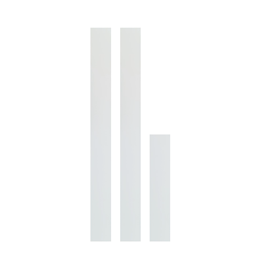 Extensie toc pentru usa de interior Premia 1036  20 cm  alb  3 buc/set