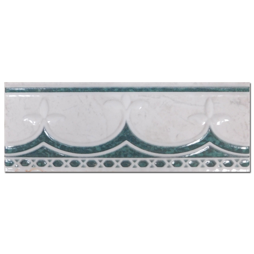 Brau decorativ faianta baie / bucatarie Mirella Verde  7.5 x 20