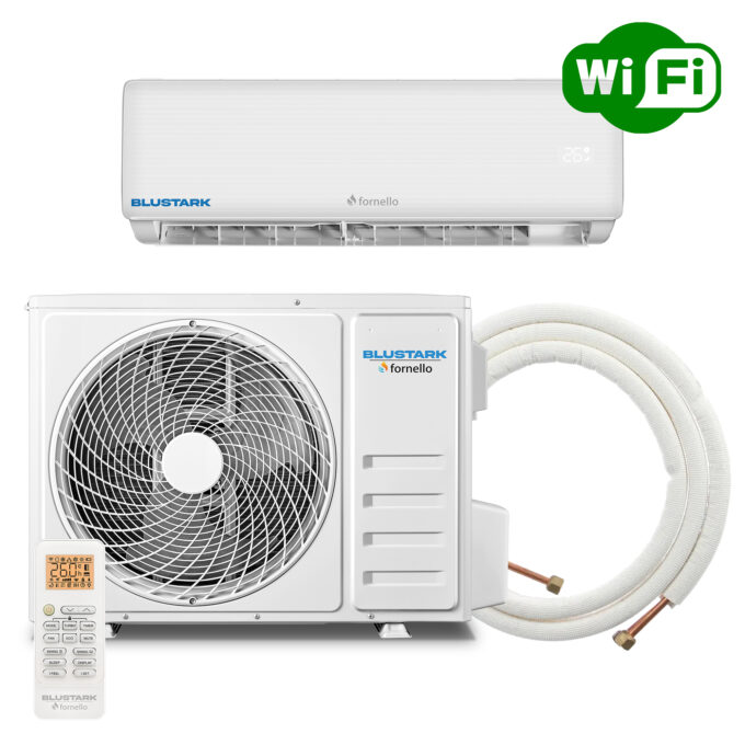 Aer conditionat Fornello BluStark FAN 18 CB, 18000 BTU, clasa energetica A++, WI-FI, cu kit de instalare inclus