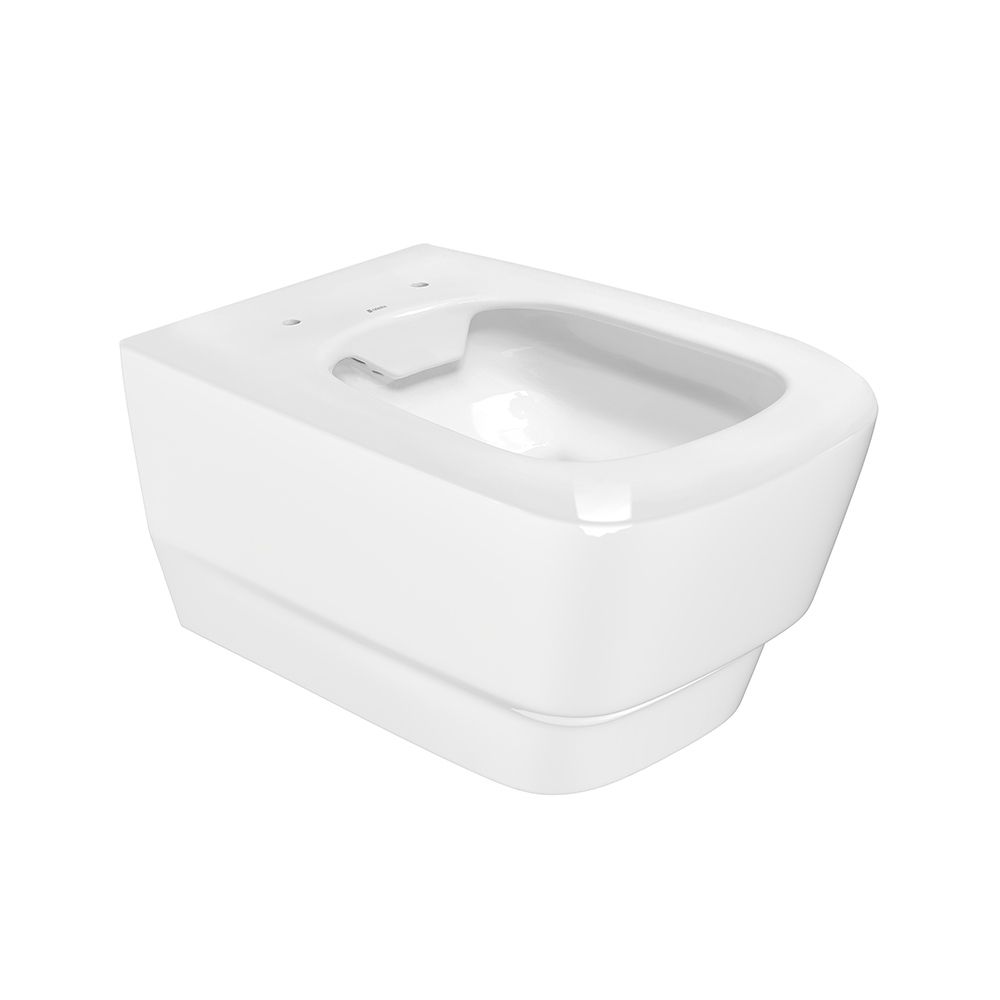 Vas WC suspendat rimless Celesta Gemma  53 x 35 5 cm  ceramica  alb