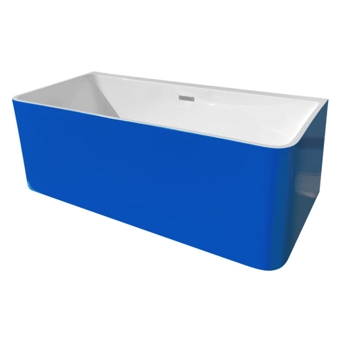 Cada baie freestanding Bella WB-834  acril  170 x 75 x 58 cm  albastru