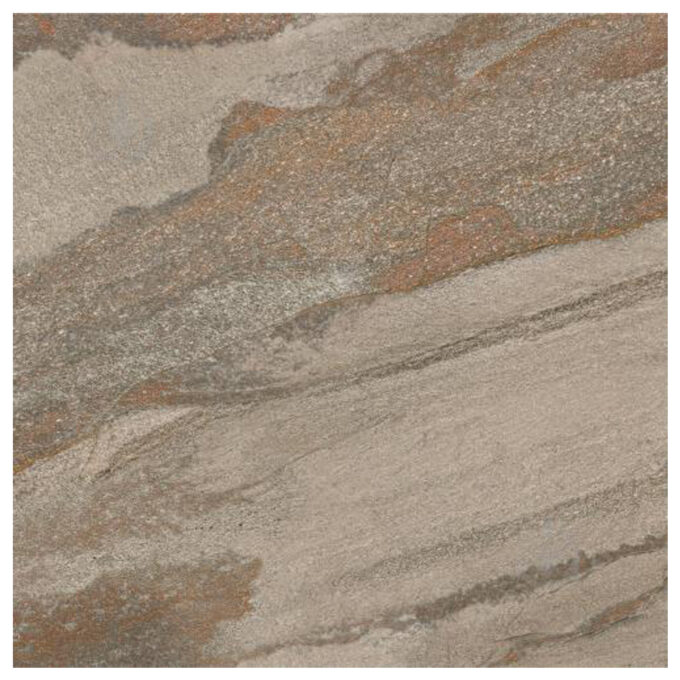 Gresie antiderapanta exterior / interior Slate Gold  60 x 60 cm  mata  portelanata  rectificata  aspect ciment
