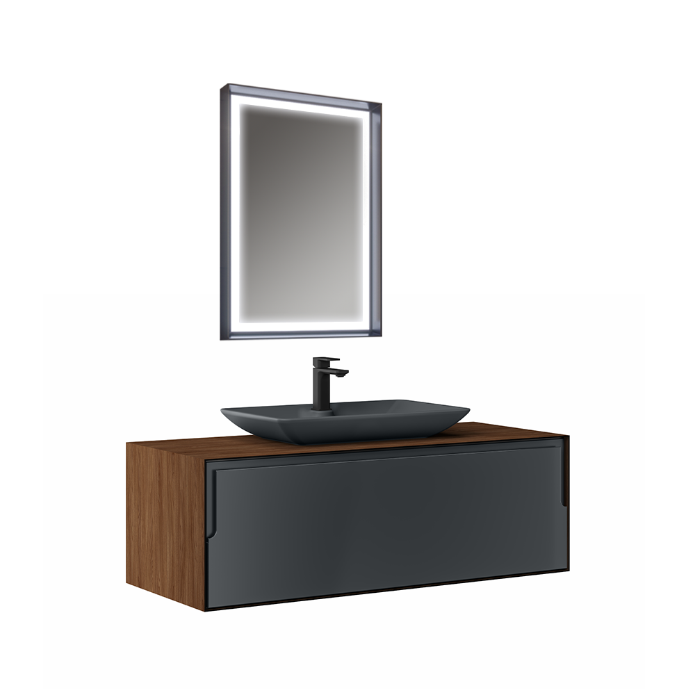 Set mobilier baie Orka Craft  suspendat  3 piese  nuc  100 cm