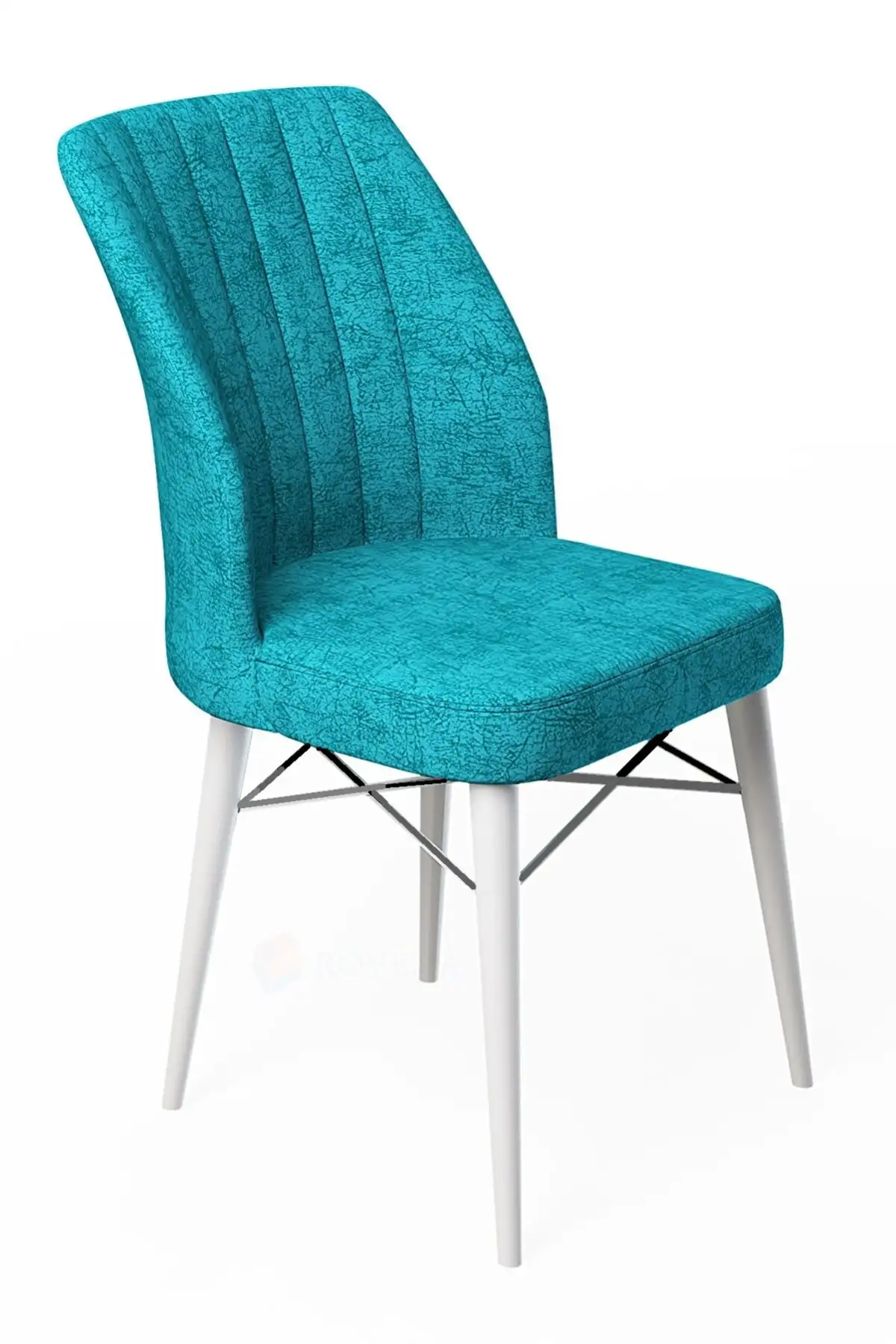 Scaun living tapitat Valentina turcoaz Homs