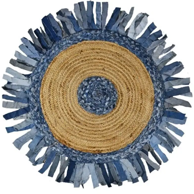 Covor rotund iută Bolero Homs, 90X90 cm,10303