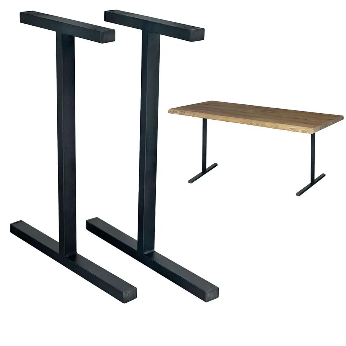 Set picioare masa metal, Homs , Negru,60x72 cm,w0058