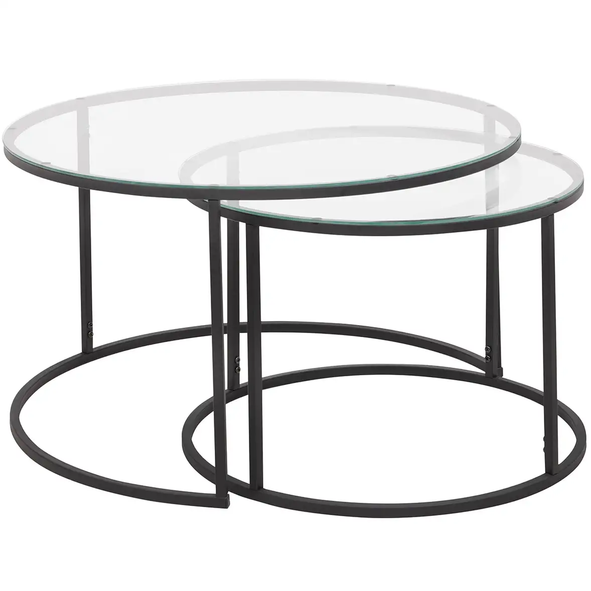 Set masuta de cafea sticla,Seria 710,Homs, 2 buc,0025