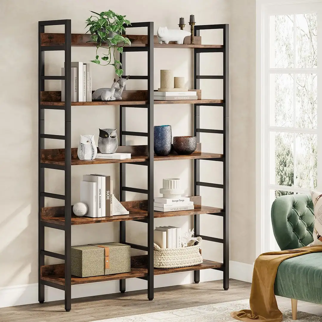 Biblioteca , stil industrial seria A-627,180x30x120 cm