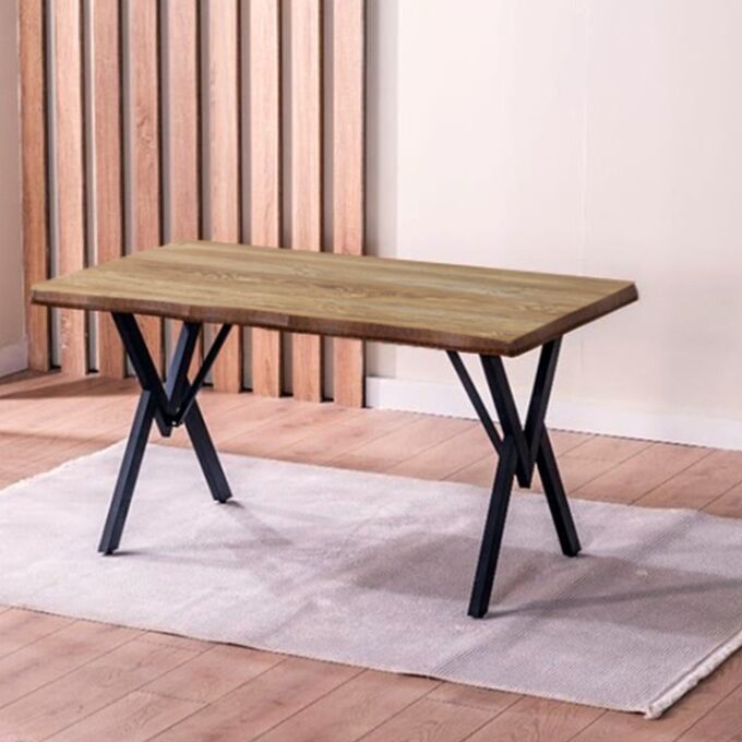 Masă Barton Nuc din MDF, Pentru Bucătărie sau Living