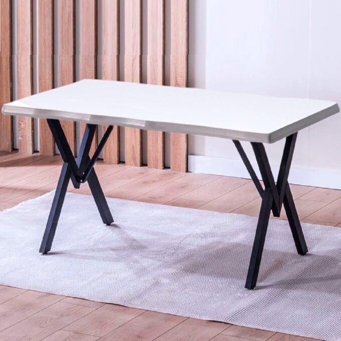 Masă Barton Alba din MDF, Pentru Bucătărie sau Living