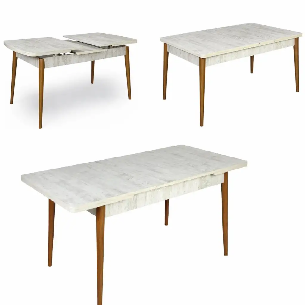 Resigilat:Masa extensibila Dining Homs bej maro 170 x 80 cm