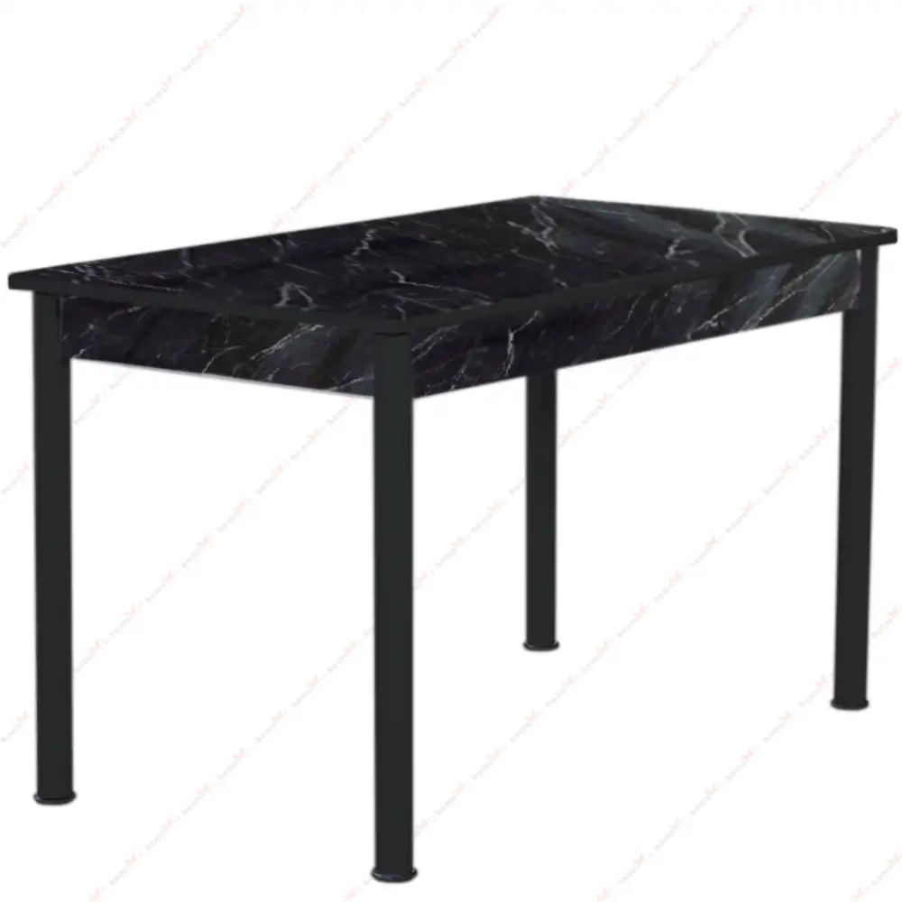 Masa bucatarie Bella negru marmorat, 120 cm