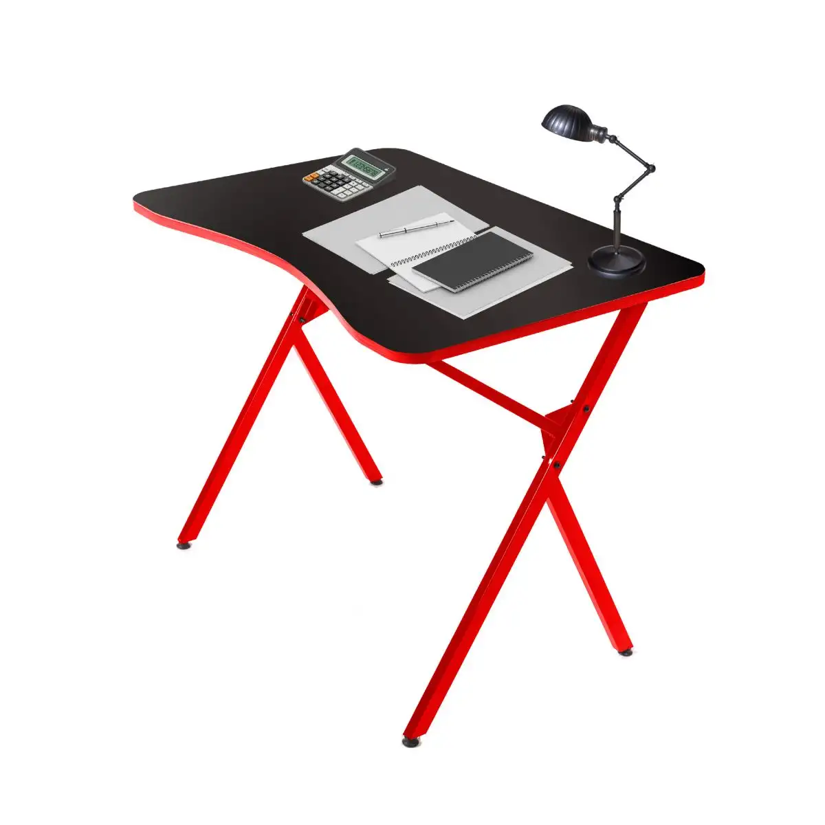 Resigilat:Masa pentru laptop Atlantic Homs 90 x 60 x 72 cm, rosu-negru