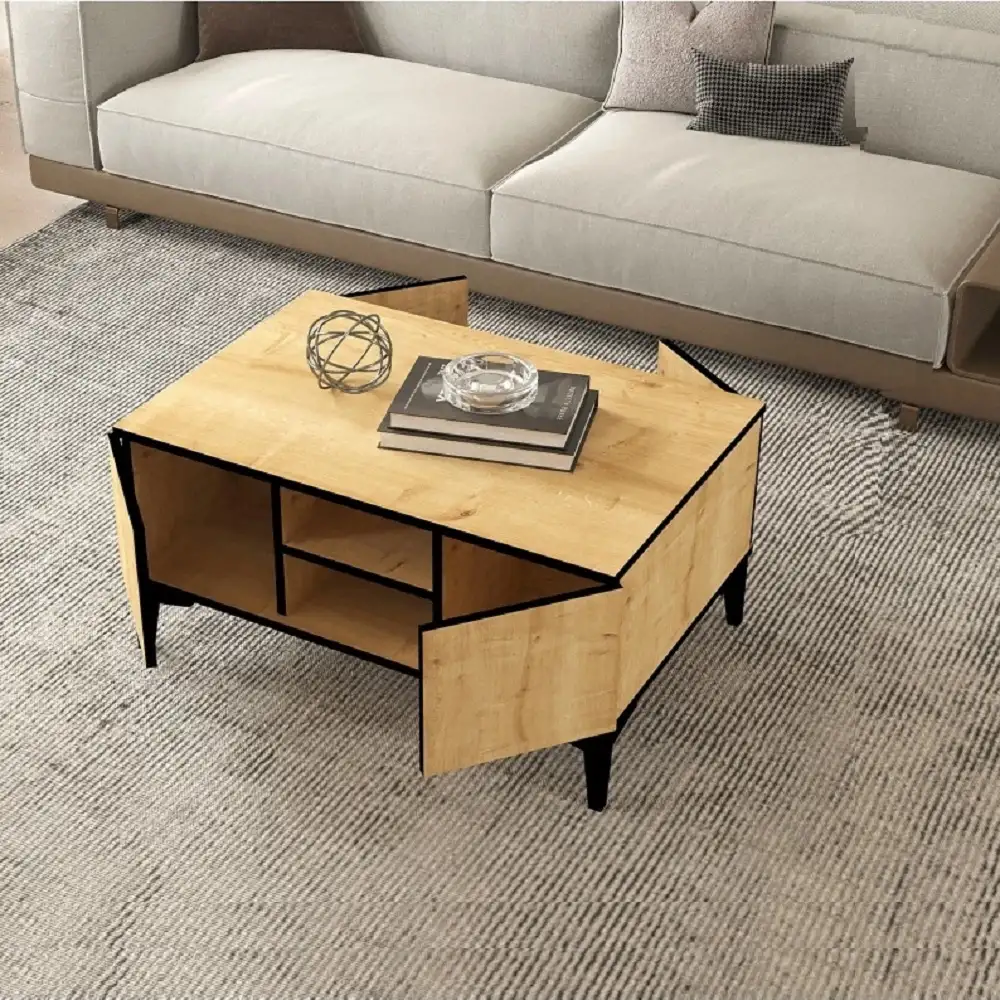 Masuta cafea Susana living culoare nuc deschis 90 cm