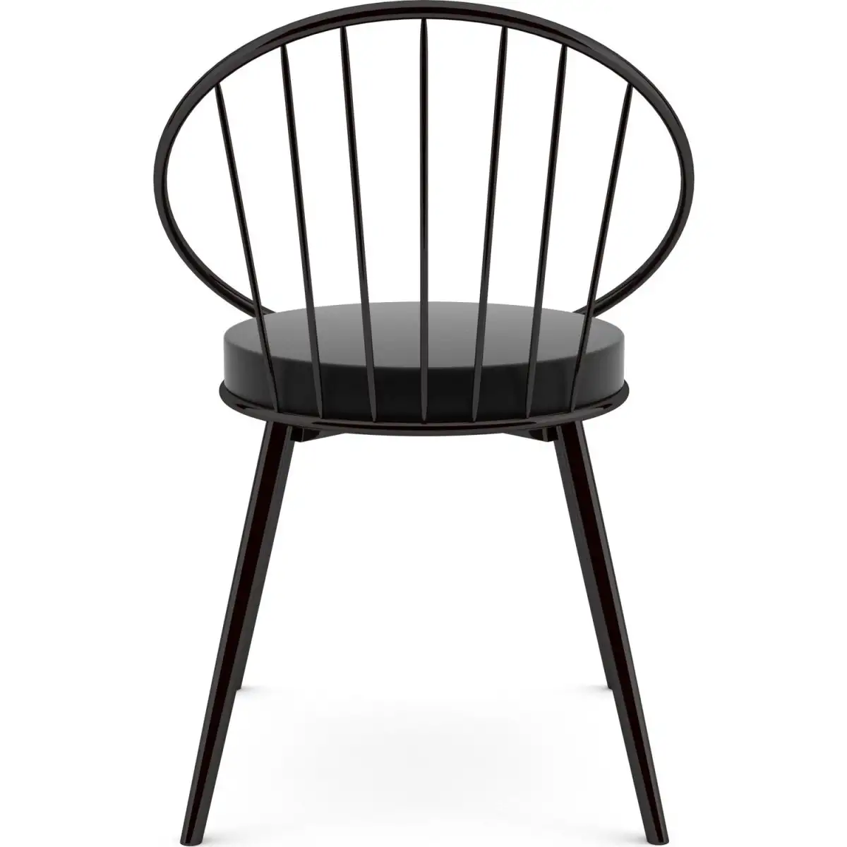 Scaun metal, Dining Homs, negru 76 x 62 cm,30450