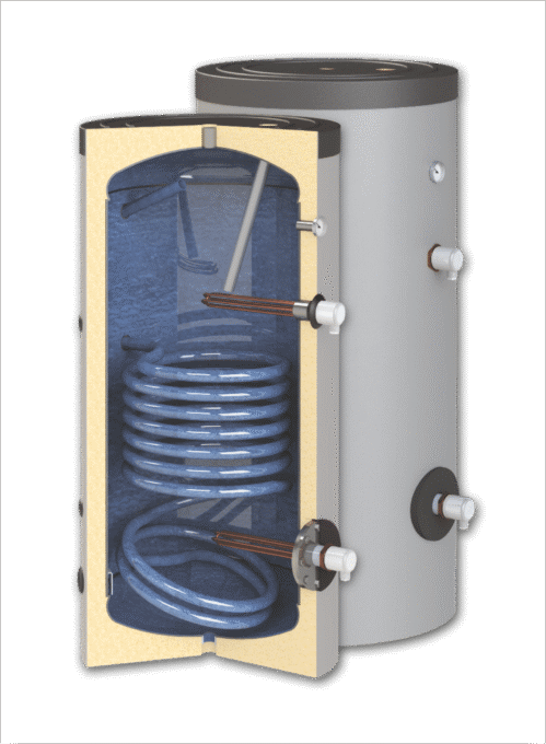 Boiler cu o serpentina Sunsystem  SN 500 litri
