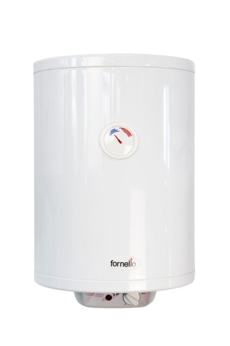 Boiler electric Fornello Titanium Plus SLIM 20 litri, 1500 watt, reglaj extern al temperaturii, emailat cu titan, diametru 360 mm, supapa de siguranta