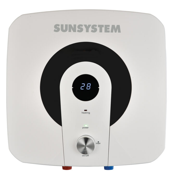 Boiler electric Sunsystem MB 10KS-AL, 10 litri, rezistenta electrica 2 kW, clasa energetica B, montaj vertical, incalzire rapida, protectie dubla, montaj deasupra chiuvetei