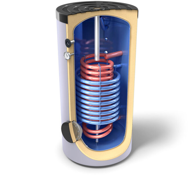 Boiler termo pentru apa calda menajera TESY EV 9S 13S 200 60, 187 litri, 2 serpentine