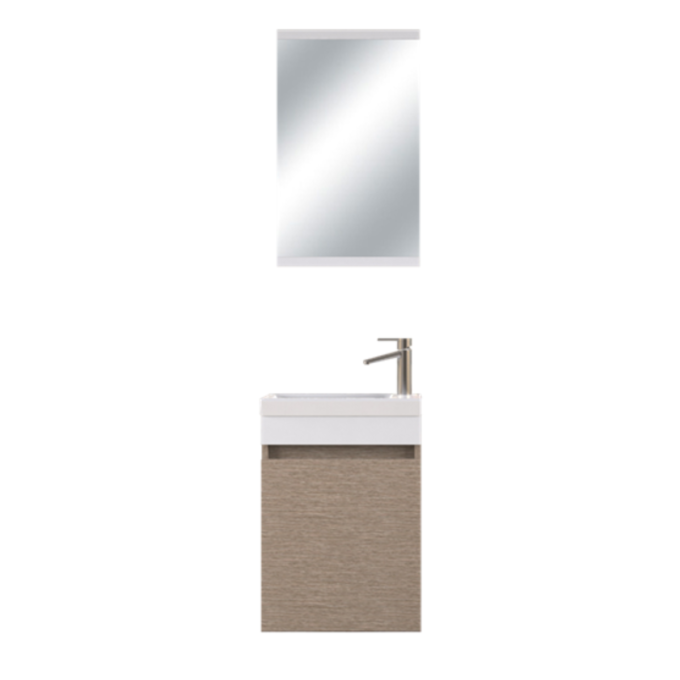Set mobilier baie Buca  suspendat  3 piese  bej  45 cm