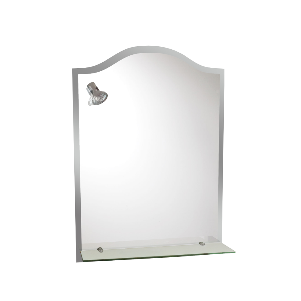 Oglinda baie cu polita si spot RO-8095  50x70 cm