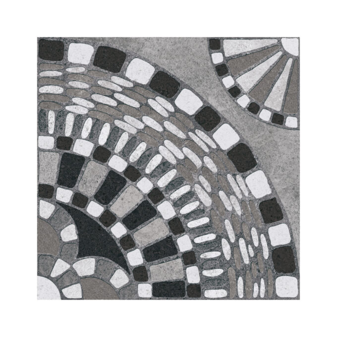 Gresie interior Damasco Gris  45 x 45 cm  mata  tip piatra