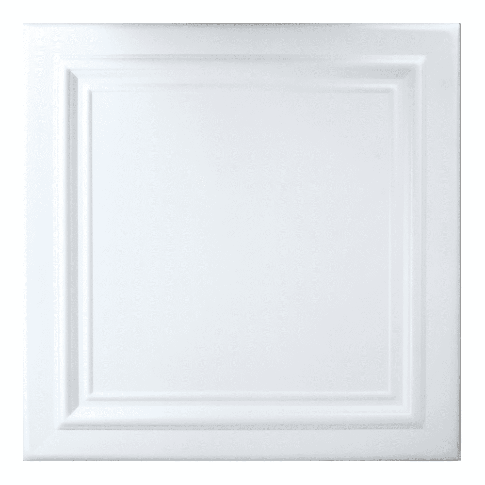 Tavan fals decorativ 08122  alb  500 x 500 mm