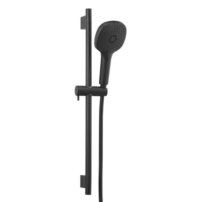 Set de dus Celesta Modum 1010515 bara culisanta para de dus si suport negru mat 1 Set de dus Celesta Modum 1010515 bara culisanta para de dus si suport negru mat