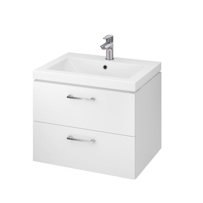 Masca chiuveta baie Cersanit set 857 Lara Como  60 cm  alb (baza+lavoar) S801-173